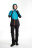 Рица женский костюм для рыбалки GRAYLING, софтшелл, бирюзово-черный