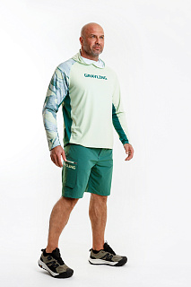 Лонгслив с капюшоном GRAYLING Marlin (Марлин) св.зеленый GLMH-01LG